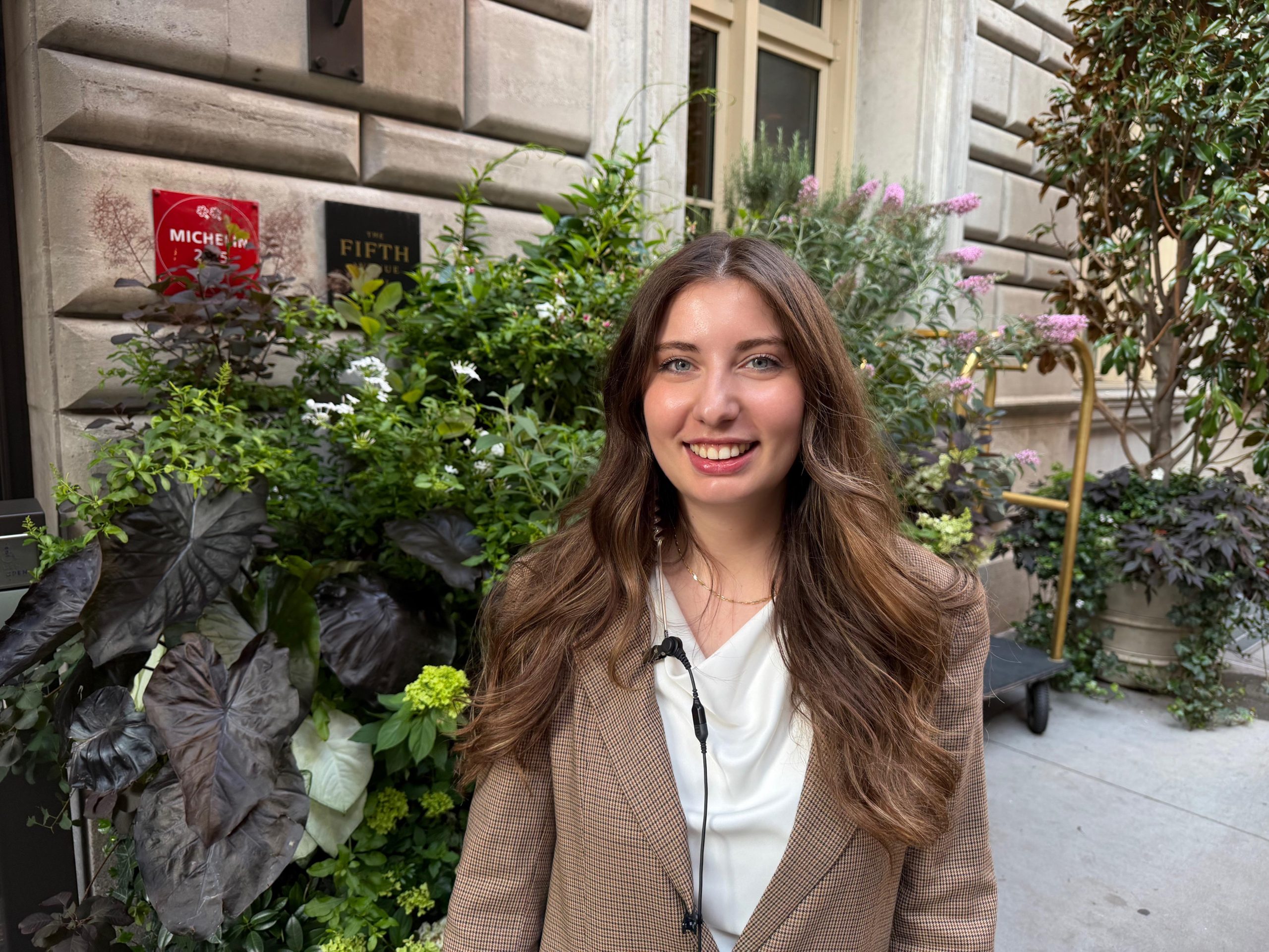 Michelle Cibin al Fifth Avenue Hotel di New York
